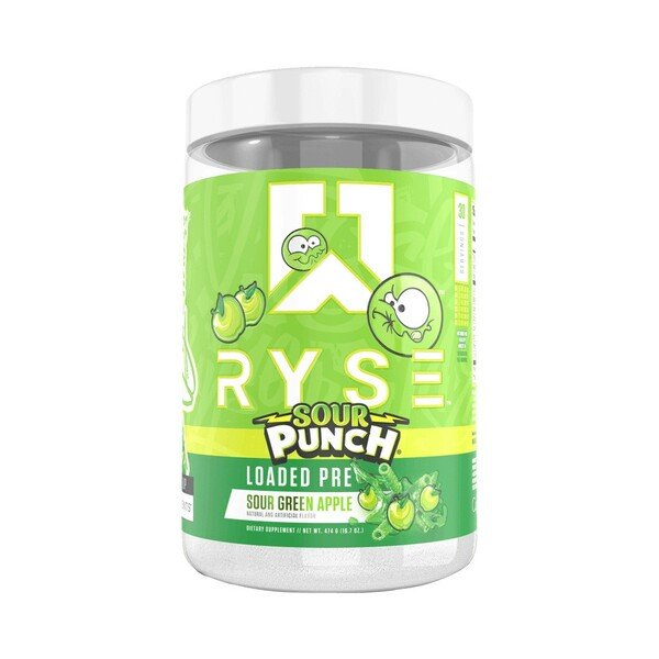 RYSE Loaded Pre, Sour Punch Green Apple - 474g