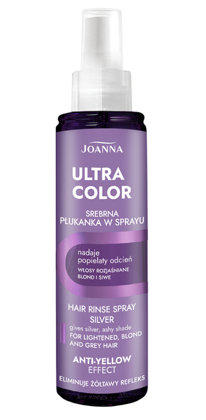 Joanna Płukanka w Sprayu Srebrna do Włosów Siwych Blond i Rozjaśnianych 150ml