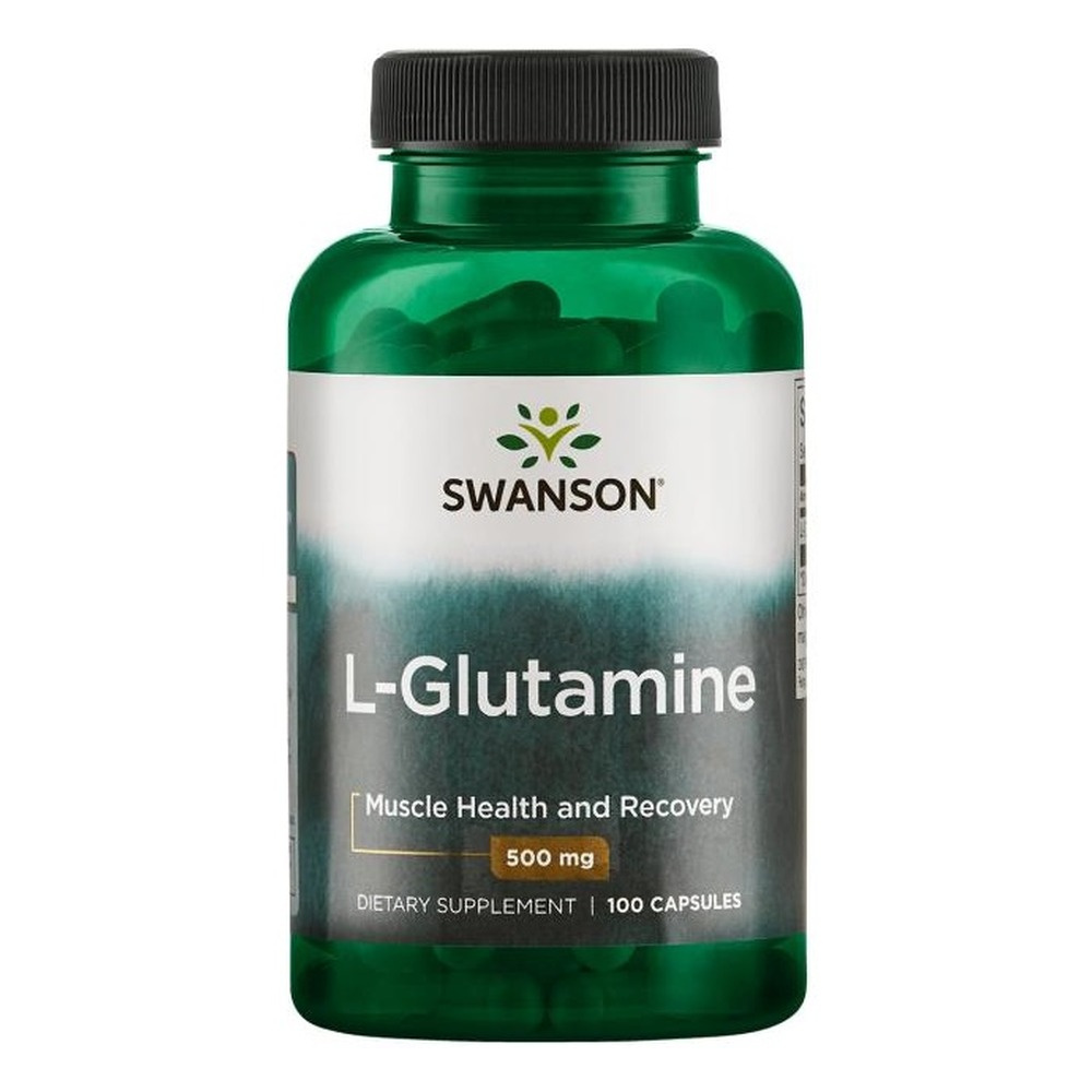 Swanson L-Glutamina 500mg na Regenerację i Jelita 100 Kapsułek