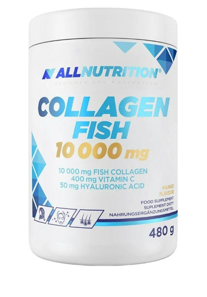 Allnutrition Kolagen Rybi 10000mg Mango Proszek Na Zdrową Skórę Kości i Chrząstki 480g