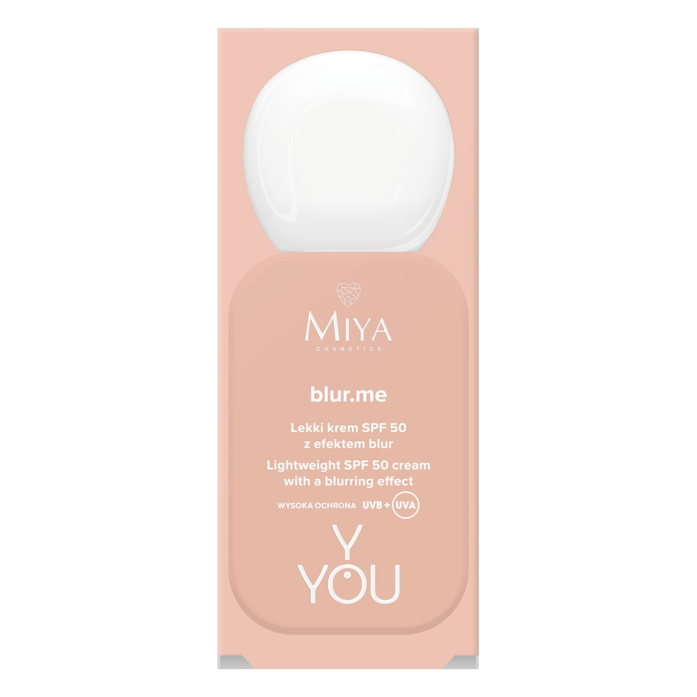 Miya Y.YOU blur.me krem do twarzy wyrównujący koloryt, lekki, SPF 50 30ml