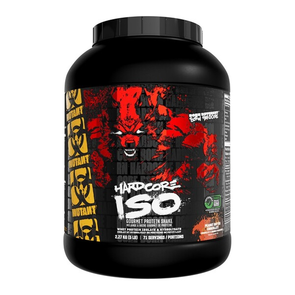 Mutant Iso Surge Izolat i Hydrolizat Białka Serwatkowego dla Sportowców Masło Orzechowe z Czekoladą 2270g