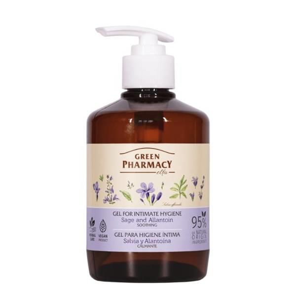 Green Pharmacy Łagodzący Żel do Higieny Intymnej z Szałwią Lekarską i Alantoiną 370ml