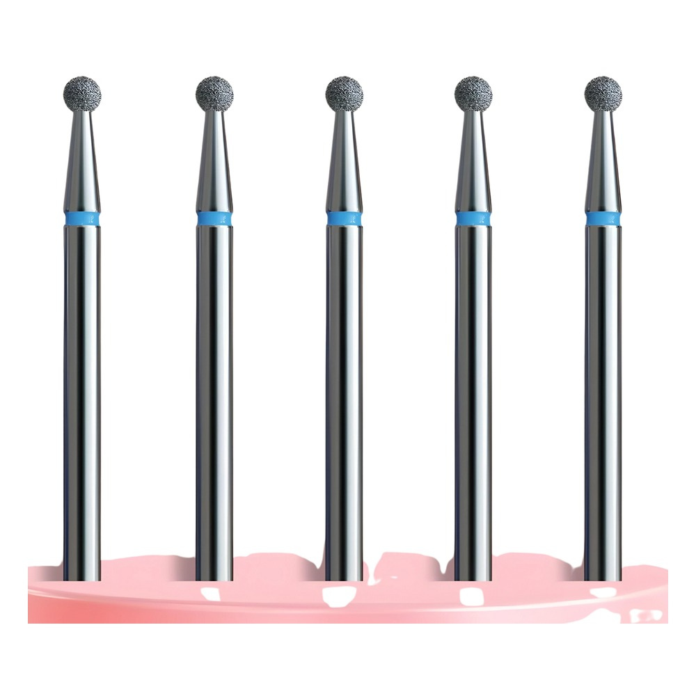 IQ Nails Standard Diamond Coated Drill Bits for Cuticle Care Zestaw do Skórek 5 Sztuk