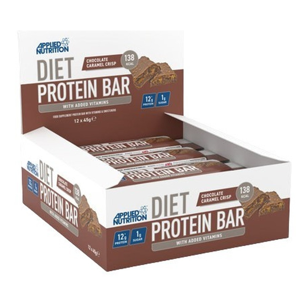 Diet Protein Bar, Chocolate Caramel Crisp - 12 x 45g