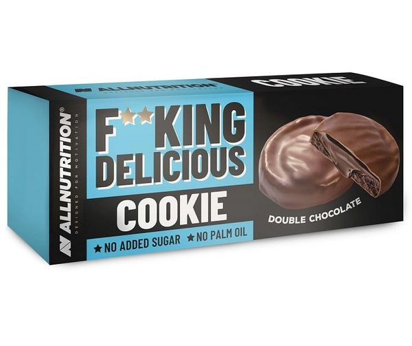 Allnutrition Fitking Delicious Cookie Double Chocolate Kruche Ciasteczka 128g
