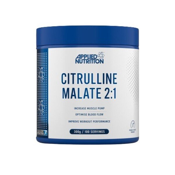 Applied Nutrition Jabłczan Cytruliny 2:1 Booster Tlenku Azotu w Proszku Na Pompę Mięśniową i Wydajność 300g