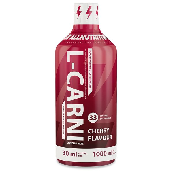 Allnutrition L-Carni Wiśniowy Suplement w Płynie na Metabolizm Energetyczny 1000ml