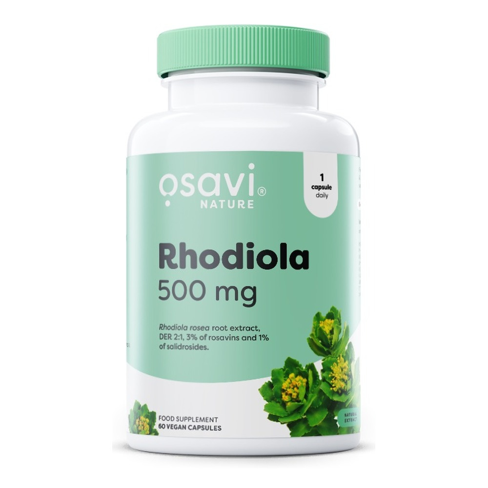 Osavi Różeniec Górski 500mg Adaptogen na Wsparcie w Stresie 60 Wegańskich Kapsułek