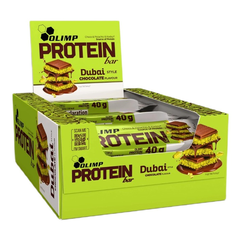 Olimp Nutrition Protein Bar, Dubai Style Chocolate - 25 x 40g