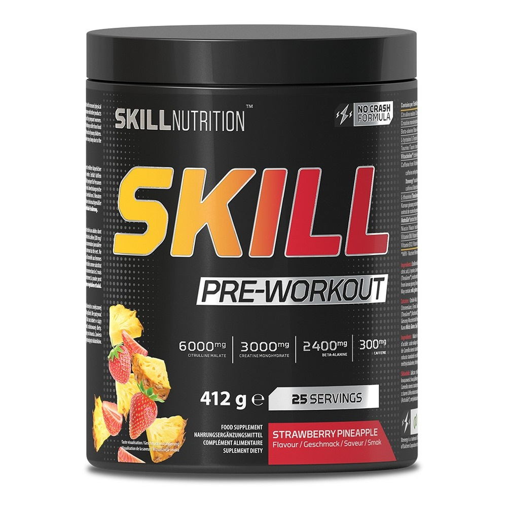 Skill Nutrition Skill Przedtreningówka Truskawka i Ananas 412g