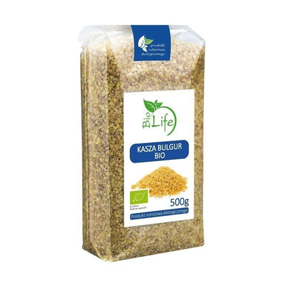 BioLife Bio Kasza Bulgur Produkt Rolnictwa Naturalnego o Niewielkiej Ilości Tłuszczów 500g