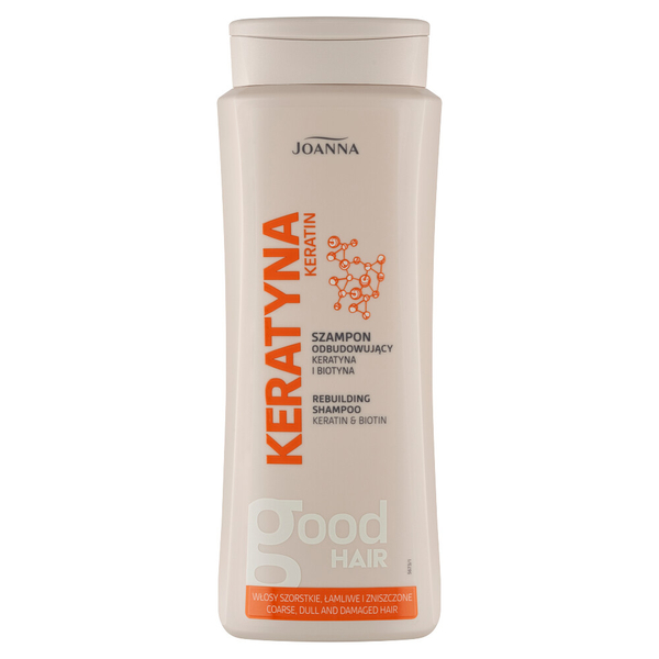 Joanna Keratin Szampon Odbudowujący dla Włosów Zniszczonych i Matowych 400ml