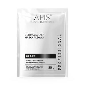 Apis Professional Detox Maska Algowa z Węglem i Jonizowanym Srebrem 20g