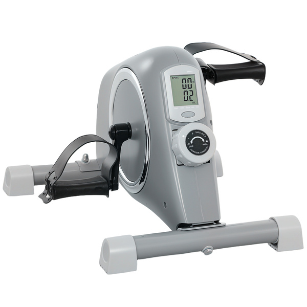 SPORTNOW Pedal Exerciser with Eight Level Magnetic Resistance, with Eight-Level Magnetic Resistance, Grey