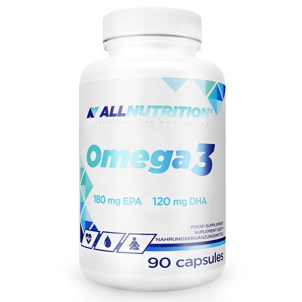Allnutrition Omega 3 Suplement Diety Na Wsparcie Serca i Mózgu 90 Kapsułek