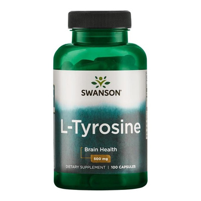 Swanson L-Tyrozyna 500mg Wsparcie dla Umysłu i Ciała 100 Kapsułek