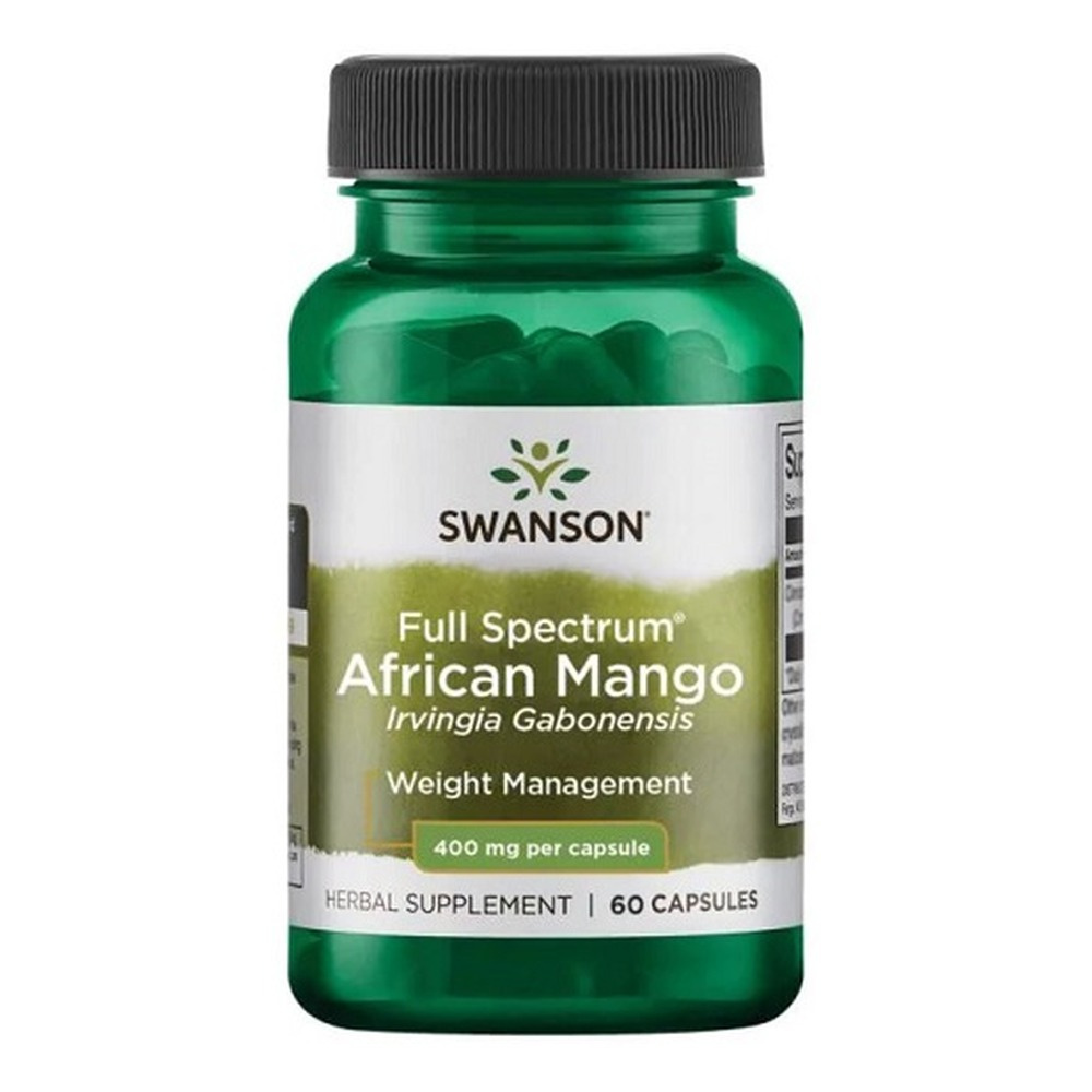 Swanson African Mango 400mg na Wsparcie Prawidłowej Wagi 60 Kapsułek