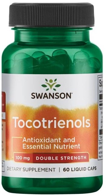 Swanson Tokotrienole 100mg Wspierające Ochronę Antyoksydacyjną 60 Kapsułek