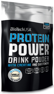 BioTechUSA Protein Power Odżywka Białkowa Czekoladowa z Kreatyną 1000g