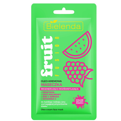Bielenda Fruit Fusion Regenerująco-Rozświetlająca Maseczka Oleo-Krem 8g