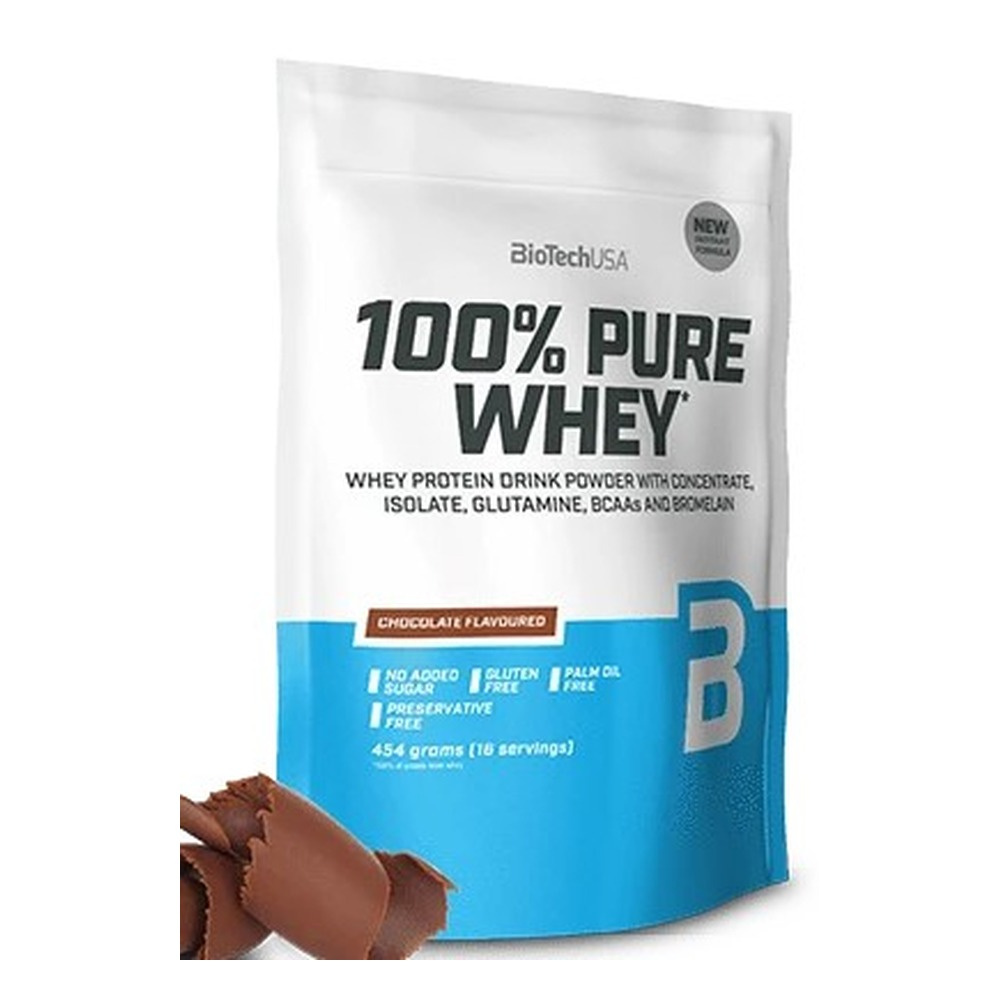 BioTechUSA 100% Pure Whey Odżywka Białkowa Ciasteczka i Krem Na Wzrost i Utrzymanie Mięśni 454g