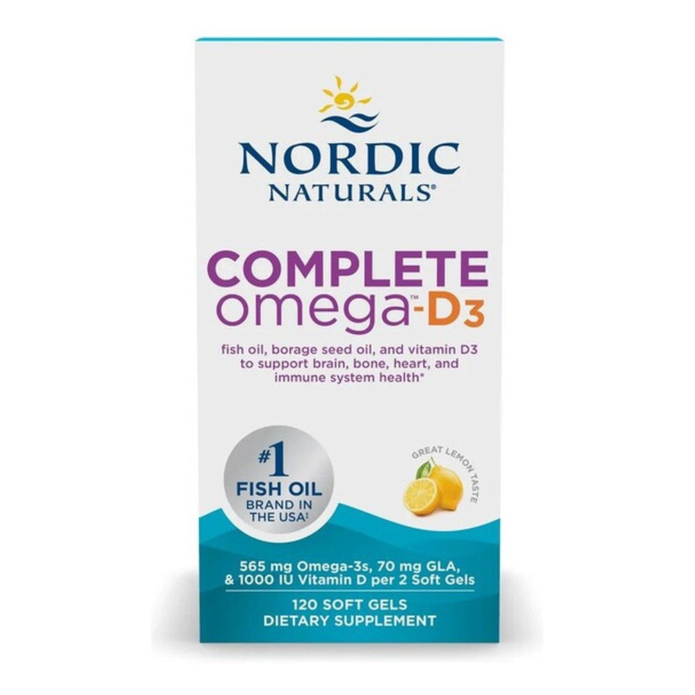 Complete Omega-D3, 565mg Lemon - 120 softgels