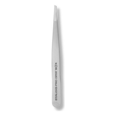 Staleks Pro Expert 10 Type 4 Eyebrow Tweezers Narrow Beveled Edges 1pc