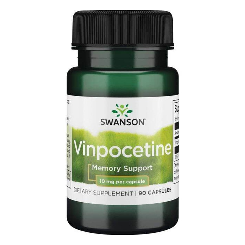 Swanson Winpocetyna 10mg Wspierająca Pamięć i Koncentrację 90 Kapsułek