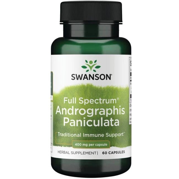 Swanson Andrographis Paniculata 400mg na Wsparcie Odporności 60 Kapsułek