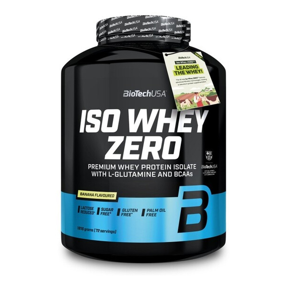 BioTechUSA Iso Whey Zero Izolat Białka Serwatkowego Bananowy Na Wsparcie Mięśni 1816g