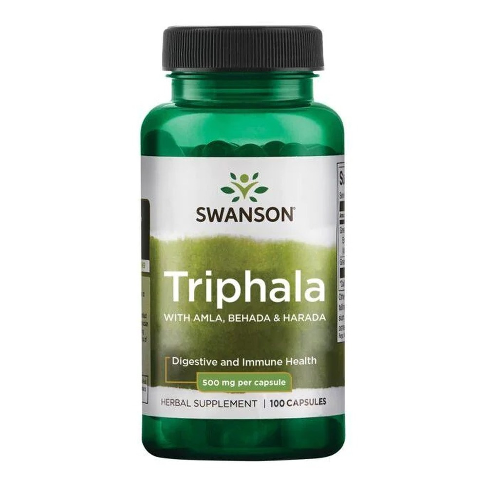 Swanson Triphala 500mg na Wsparcie Trawienia i Oczyszczania 100 Kapsułek