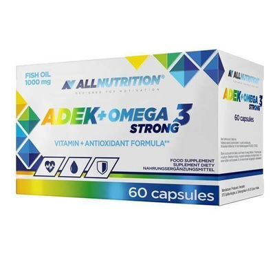 Allnutrition Suplement Diety ADEK + Omega 3 Strong 60 Kapsułek