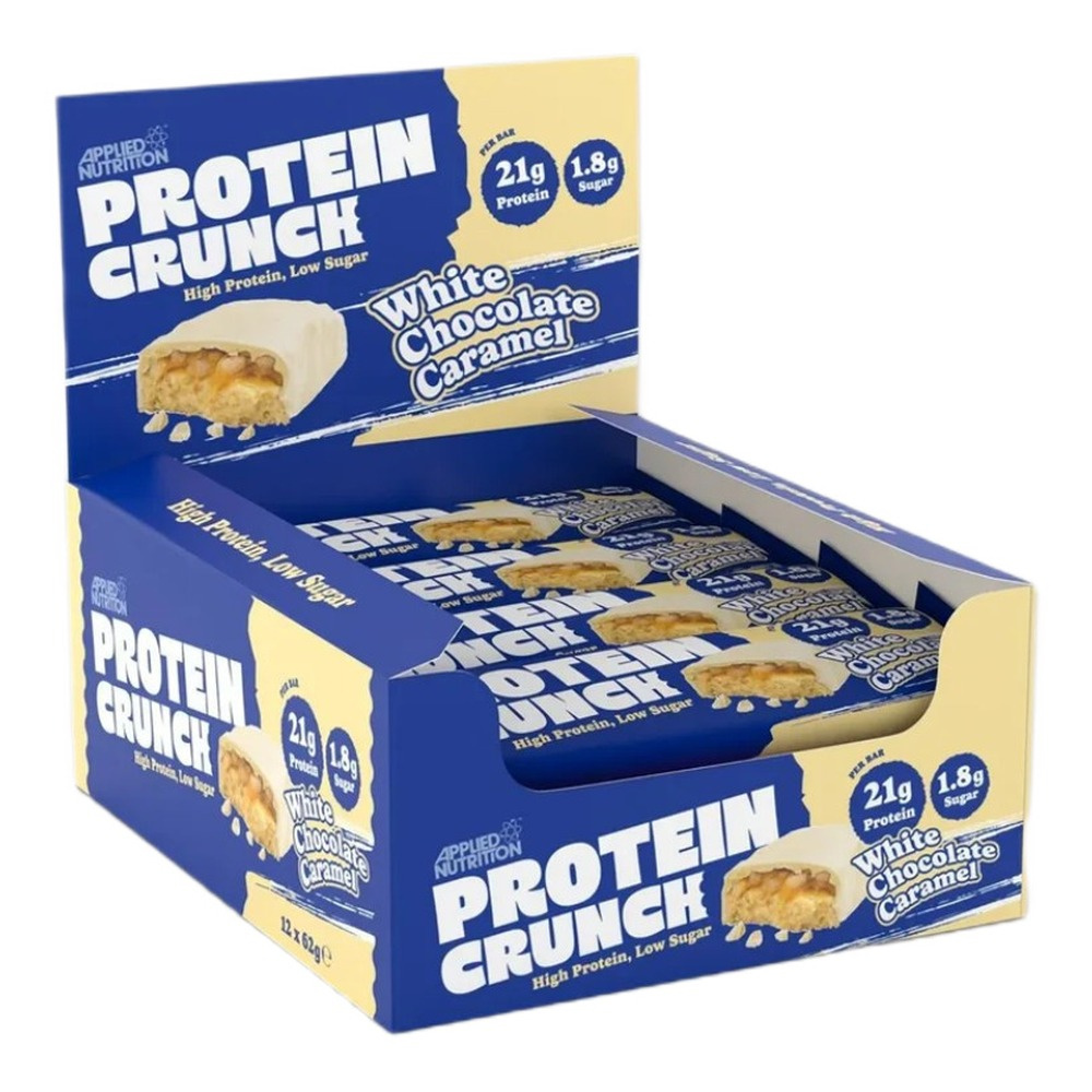 Applied Protein Crunch Bar, White Chocolate Caramel - 12 x 62g