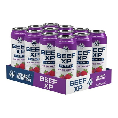 Beef XP Cans, Mixed Berry - 12 x 500 ml.