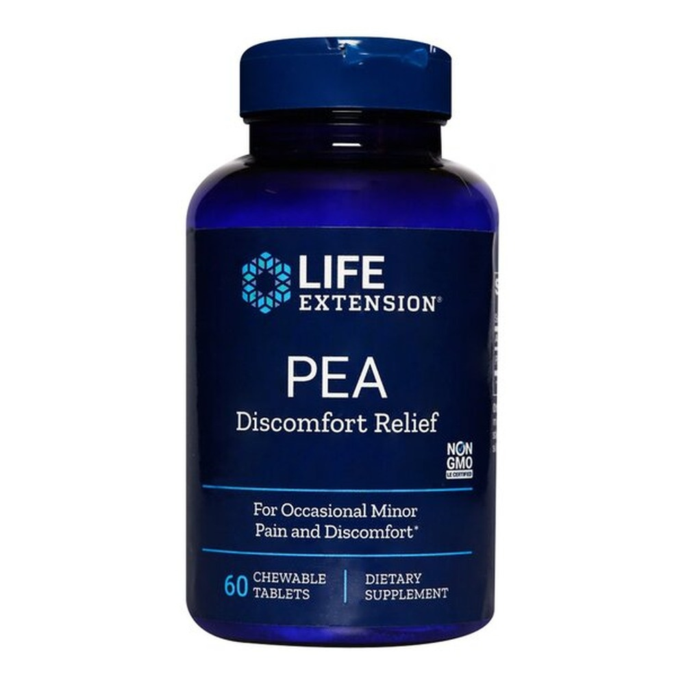 Life Extension PEA Discomfort Relief Na Okazjonalny Drobny Ból 60 Tabletek do Żucia
