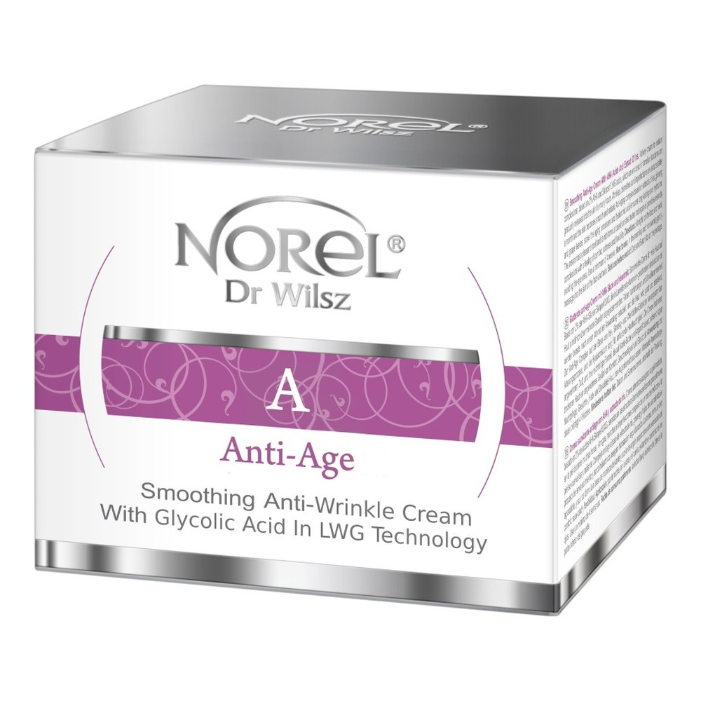 Norel Glycolic Acid Wygładzający Krem Anti-Age z Kwasami AHA i Ekstraktem z Irysa na Noc 50ml
