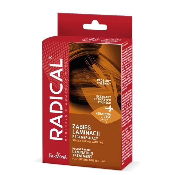 Radical Regenerujący Zabieg do Laminacji Włosów Maska Booster i Serum 15x15x5ml