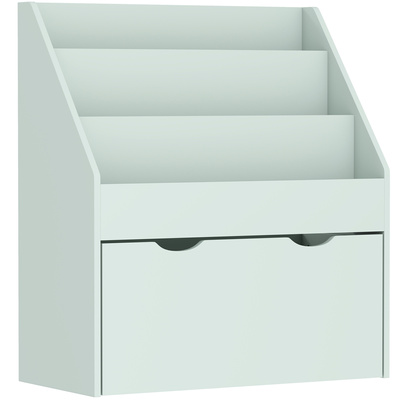 AIYAPLAY Bookcase for Kids with Shelves, Drawer, Bookcase for Bedroom, Playroom, Green