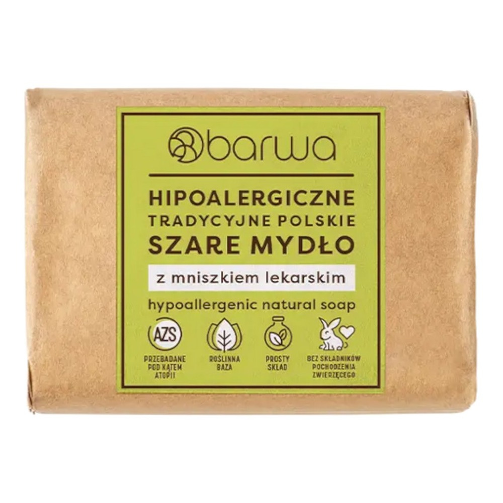 Barwa Hipoalergiczne Szare Mydło Regenerujące z Mniszkiem Lekarskim 100g