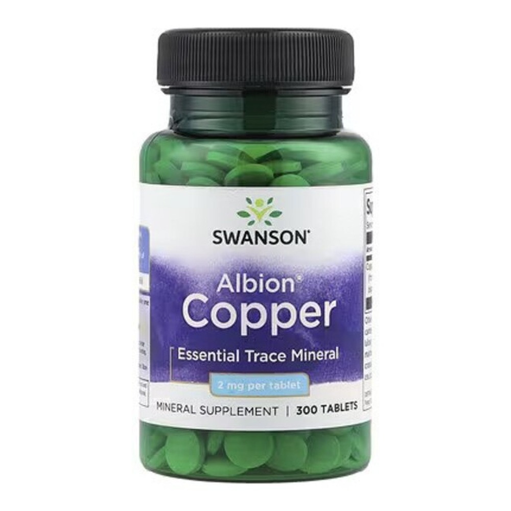 Swanson Copper 2mg Chelat Miedzi na Odporność i Skórę 300 Tabletek