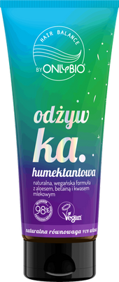 OnlyBio Hair In Balance Odżywka Humektantowa z Naturalną Wegańską Formułą dla Włosów Suchych 200ml