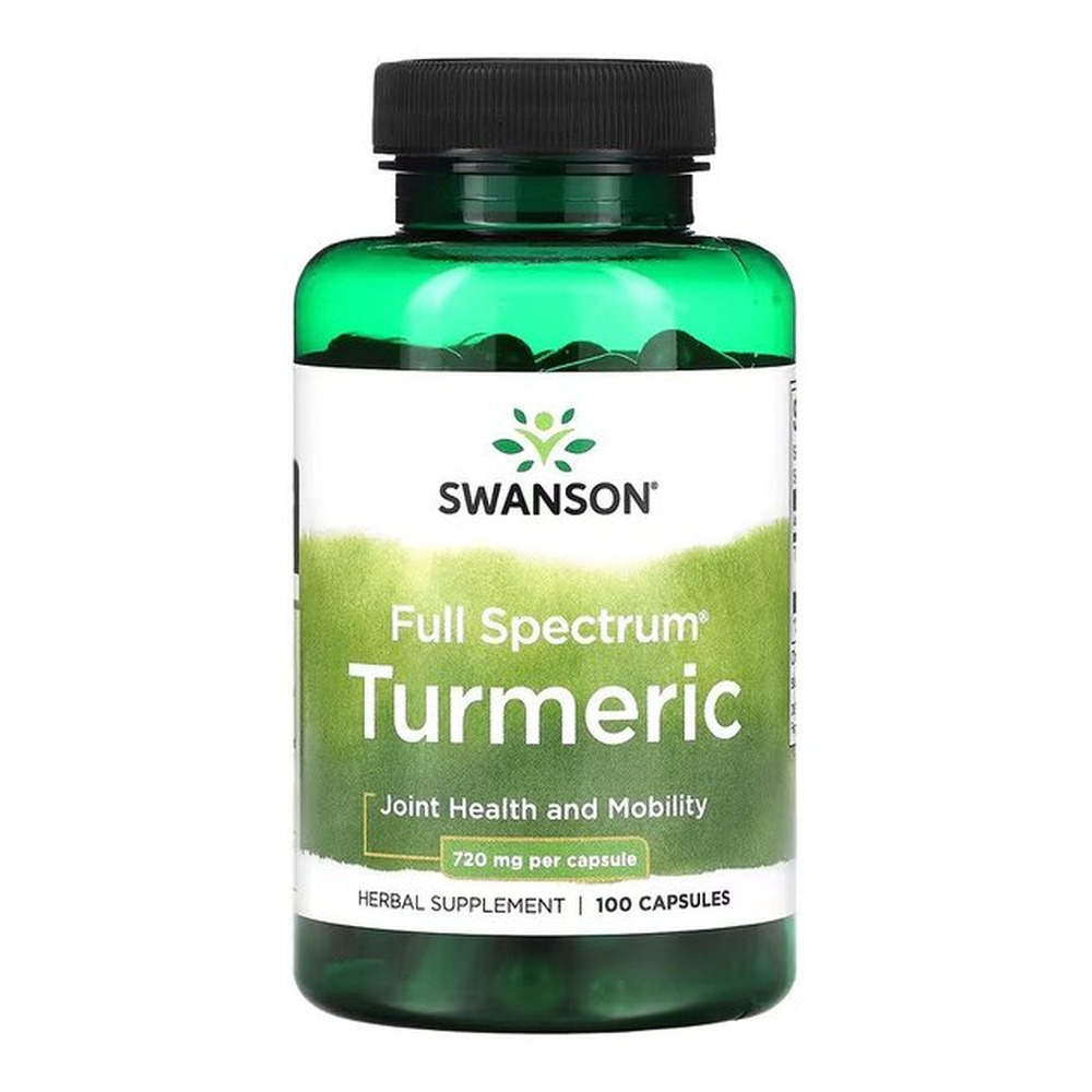 Swanson Full Spectrum Turmeric 720mg na Trawienie i Ochronę Komórek 100 Kapsułek