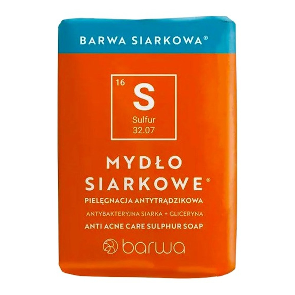 Barwa Siarkowa Moc Mydło Specjalne Siarkowe Antybakteryjne 100 g