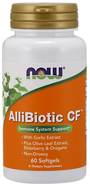 NOW Foods AlliBiotic CF Ziołowa Formuła Na Wsparcie Odporności 60 Kapsułek Miękkich