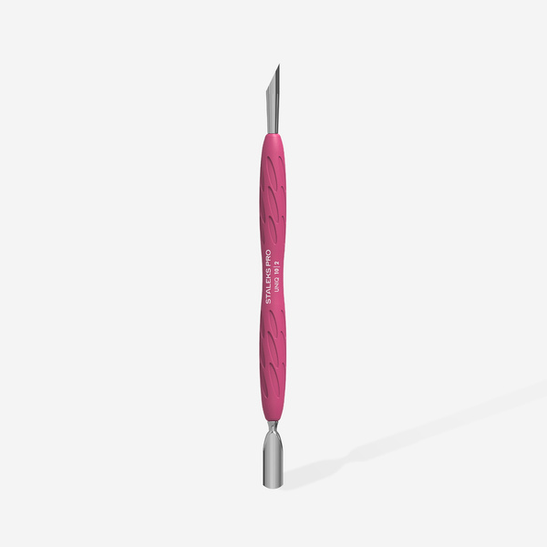 Staleks UNIQ Gummy Manicure Pedicure Pusher Type 2 Rounded Narrow And Beveled Ends 1pc