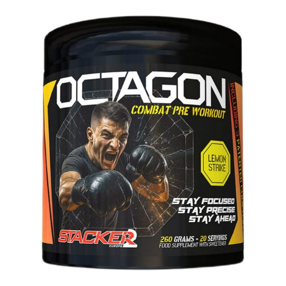Stacker2 Europe Octagon Pre Workout, Lemon Strike - 260g