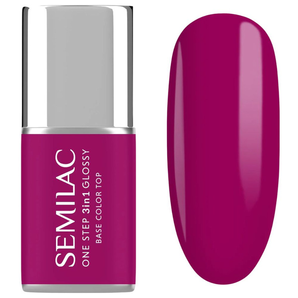 Semilac One Step 3in1 Lakier Hybrydowy S595 Bright Purple 7ml
