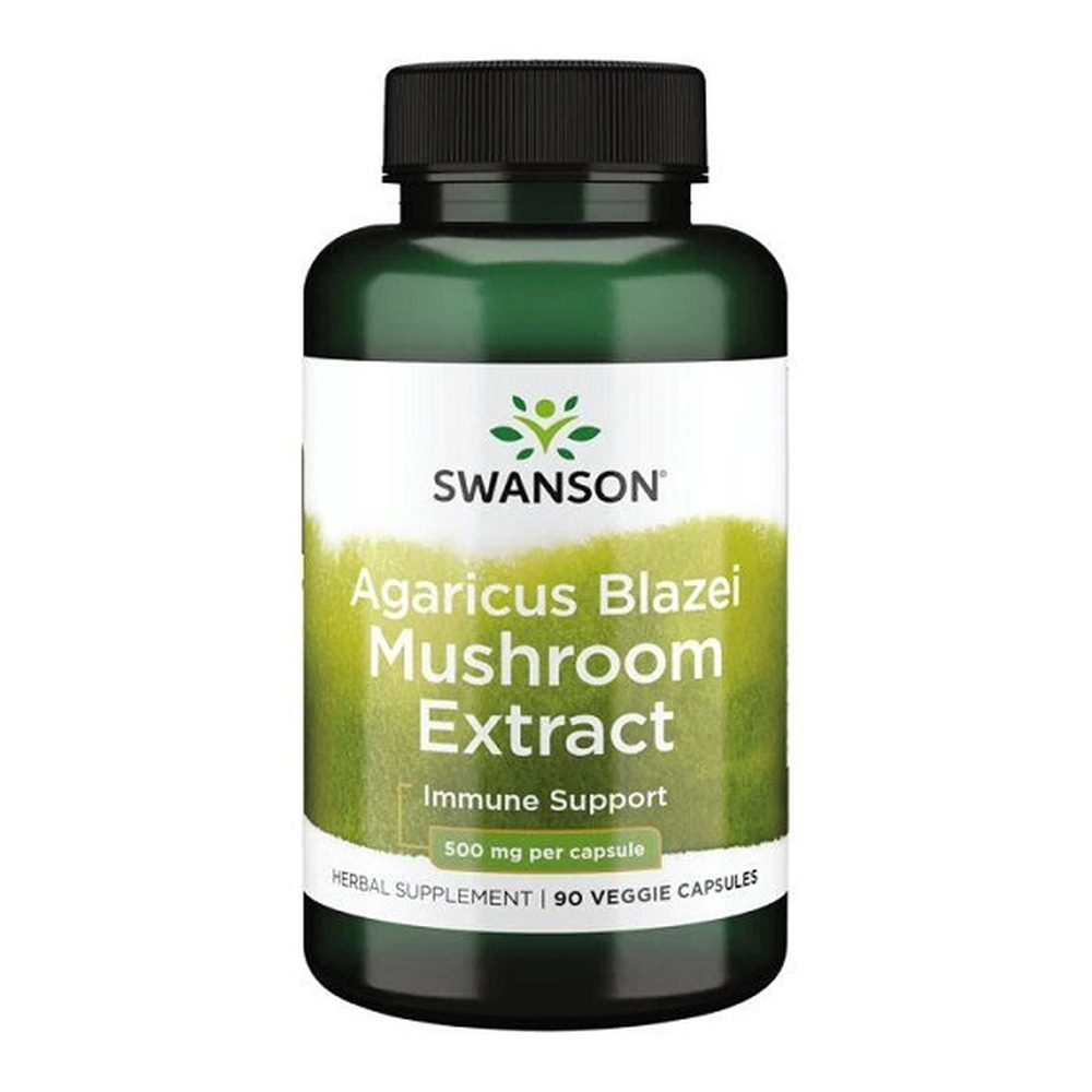 Swanson Agaricus Blazei 500mg na Wsparcie Odporności 90 Kapsułek