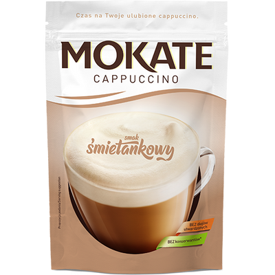 Mokate Cappuccino o Smaku Śmietankowym bez Olejów i bez Konserwantów 110g